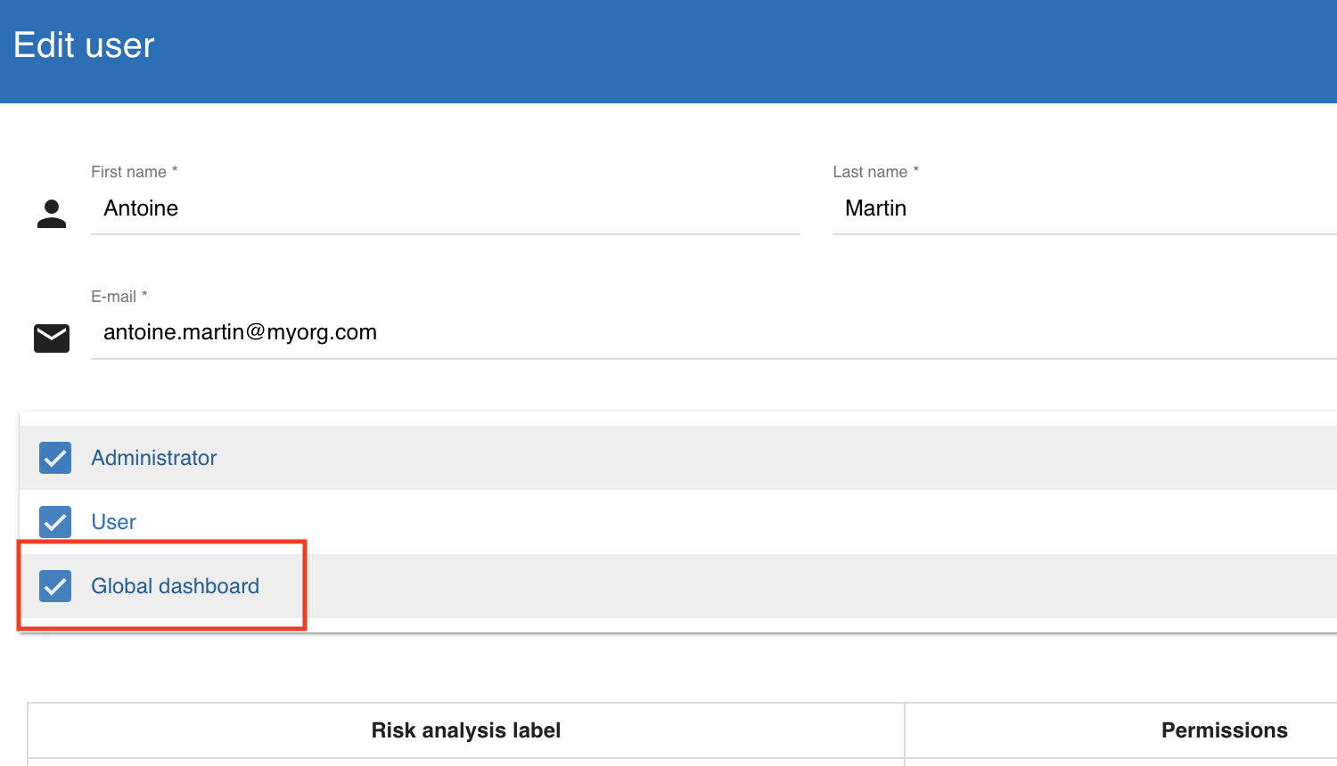 GlobalDashboardUserSetting